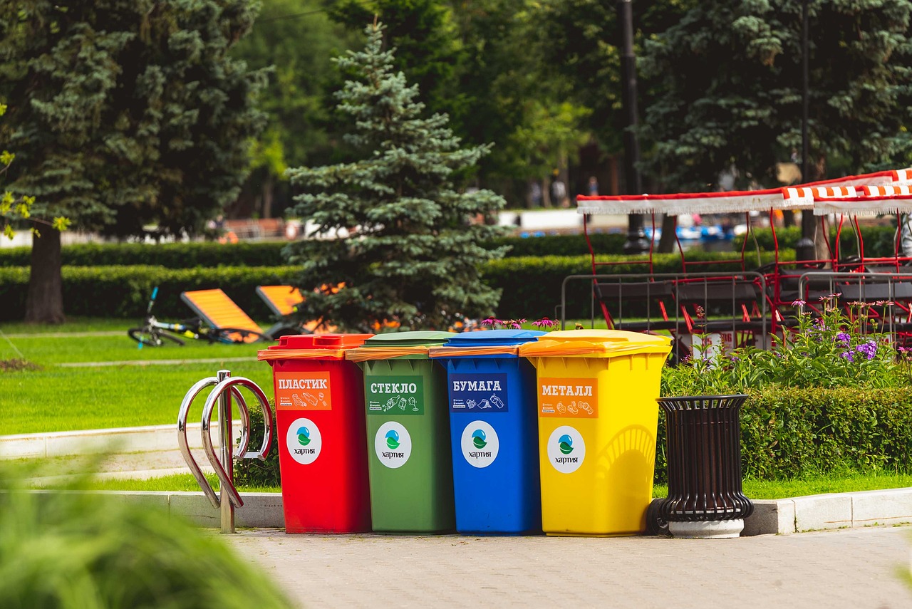 What are three types of recycling?